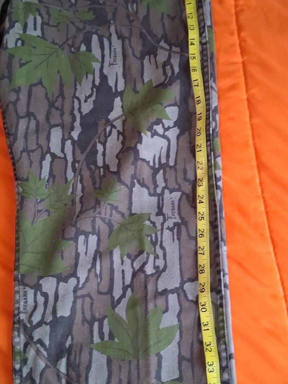 Vintage Pointer Brand Trebark Camo Pants 38W Made In USA Hunting Outdoors - Picture 6 of 6